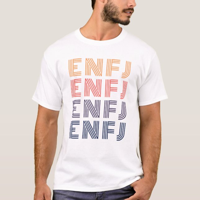 ENFJ MBTI - Protagonist Personality - Myers-Briggs T-Shirt (Front)