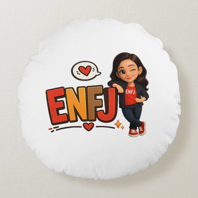 ENFJ ROUND PILLOW (Front)