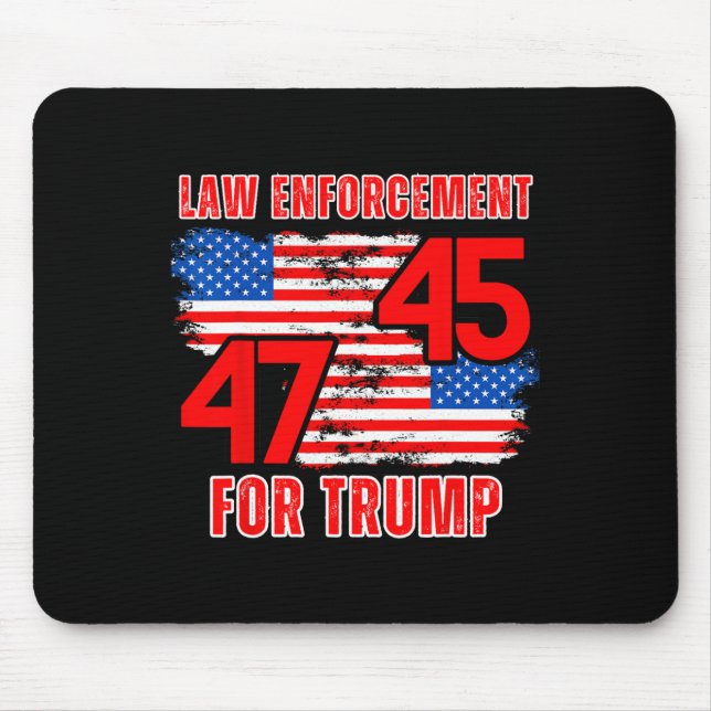 Enforcement For Trump 45 47  Mouse Pad (Front)