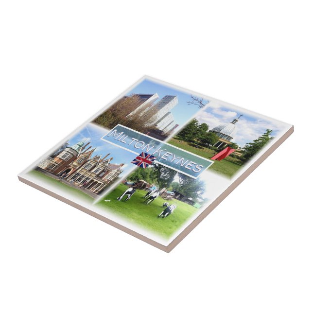 ENG011 MILTON KEINES, The Hub, England, Ceramic Tile (Side)