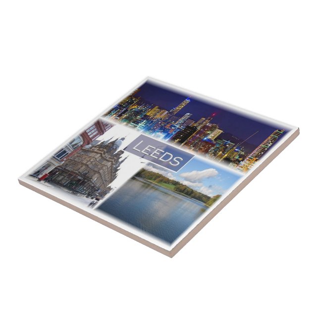 ENG018 LEEDS, Yorkshire, England, Europe, Ceramic Tile (Side)