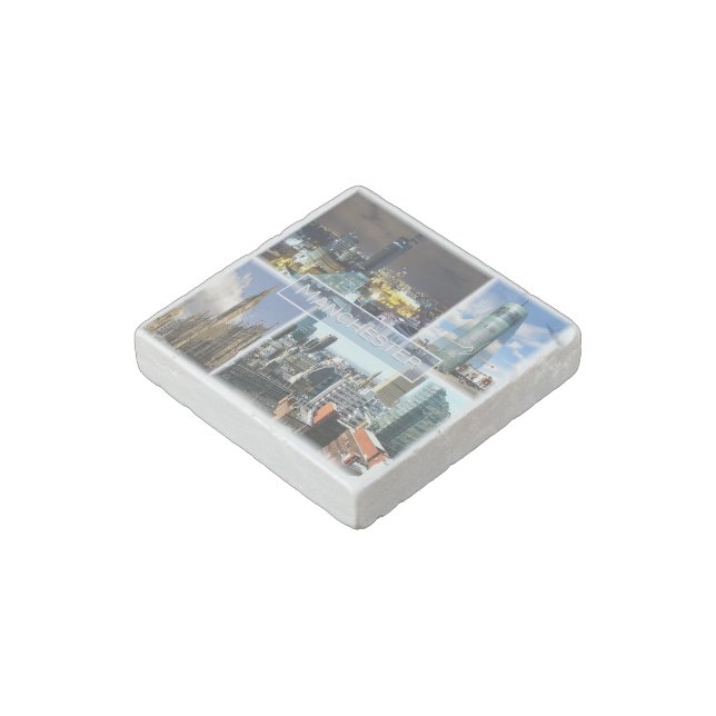 ENG023 MANCHESTER, England, Europe, Stone Magnet (Angled)