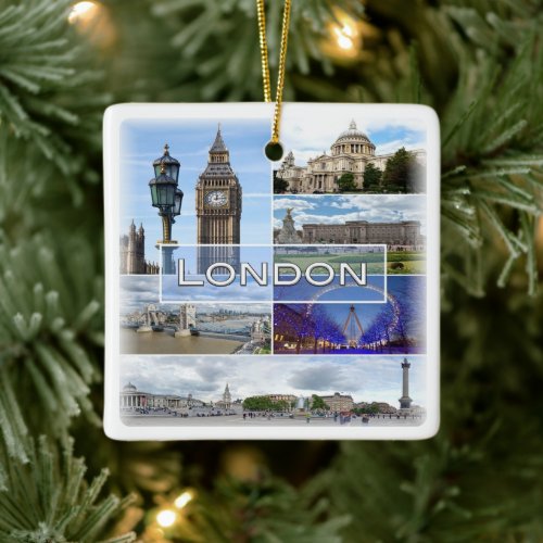 ENG025 LONDON Big Ben Westminster  Ceramic Ornament