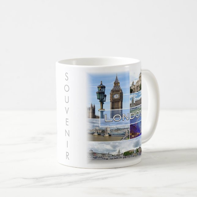 ENG025 LONDON, Big Ben, Westminster, Coffee Mug (Front Right)