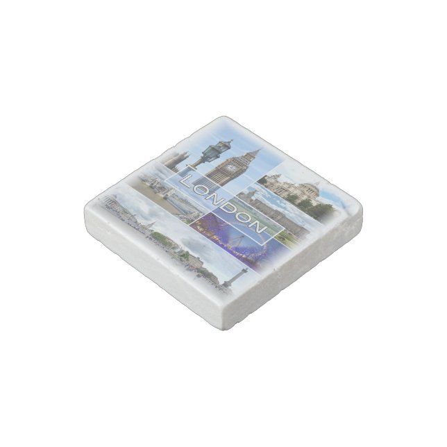 ENG025 LONDON, Big Ben, Westminster, Stone Magnet (Angled)