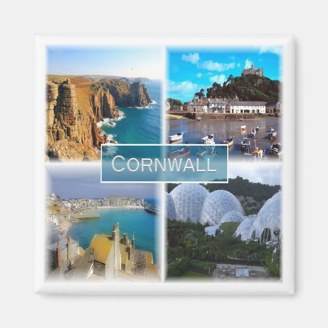 ENG028 CORNWALL, England, Europe, Fridge Magnet (Front)