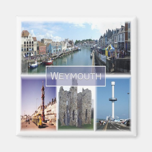 ENG036 WEYMOUTH, England, Europe, Fridge Magnet (Front)