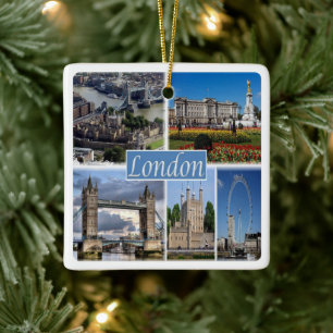 ENG056 LONDON, England, Europe, Ceramic Ornament