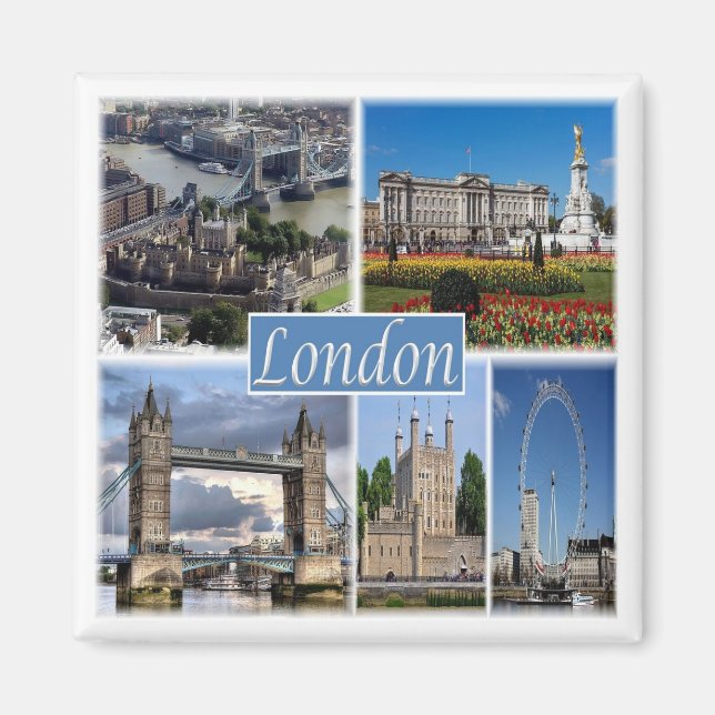 ENG056 LONDON, England, Europe, Fridge Magnet (Front)