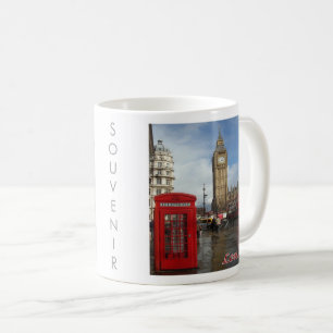 ENG063 LONDON BIG BEN, Double Decker Bus, Coffee Mug