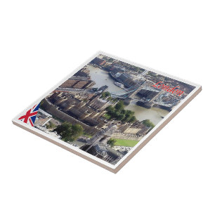 ENG064 LONDON Panorama, England, Ceramic Tile