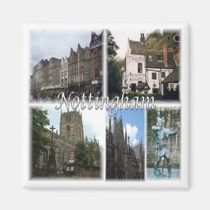 ENG067 NOTTINGHAM, England, Europe, Fridge Magnet