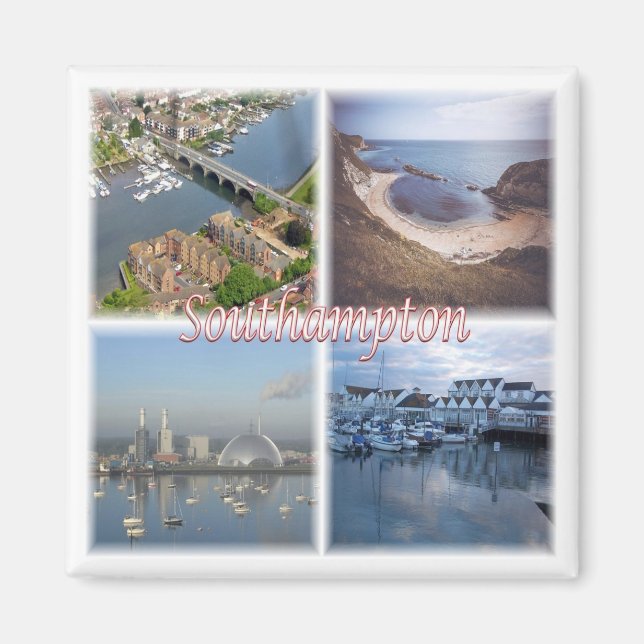 ENG075 SOUTHAMPTON, England, Europe, Fridge Magnet (Front)