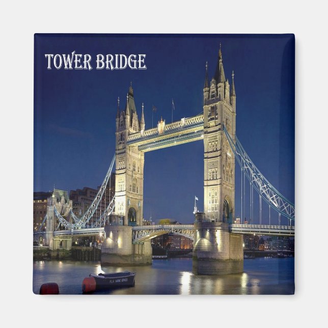 ENG080  LONDON TOWER BRIDGE, England, Fridge Magnet (Front)