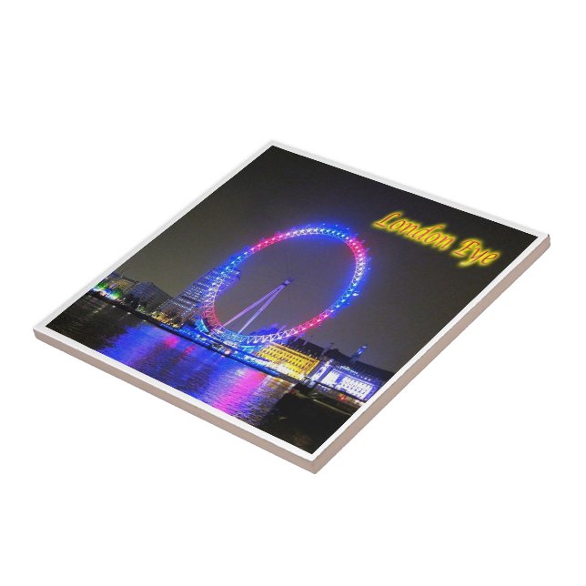 ENG081 LONDON EYE, England, Europe, Ceramic Tile (Side)