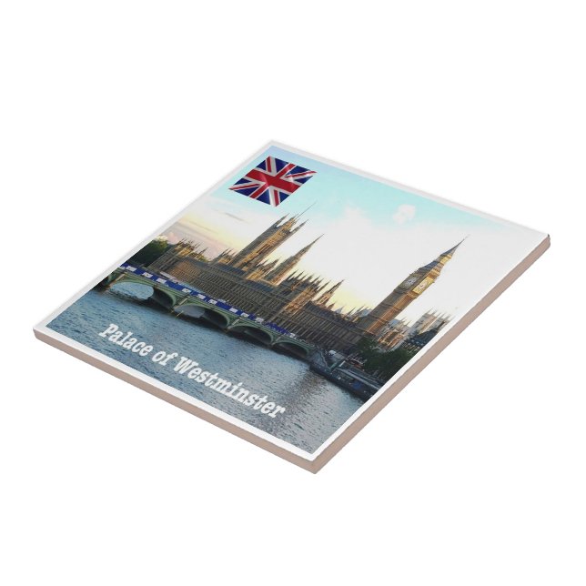 ENG086 LONDON PALACE OF WESTMINSTER, CERAMIC TILE (Side)