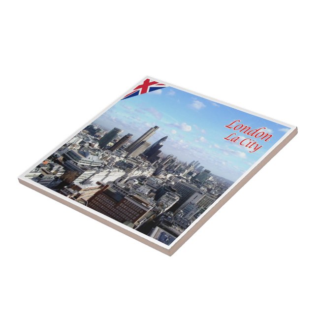 ENG089 LONDON CITY, England, Europe, Ceramic Tile (Side)