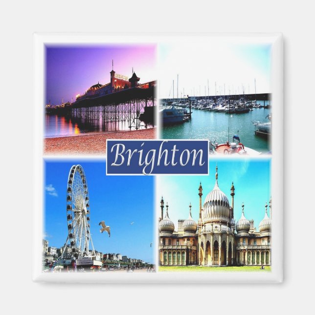 ENG098 BRIGHTON, England, Europe, Fridge Magnet (Front)