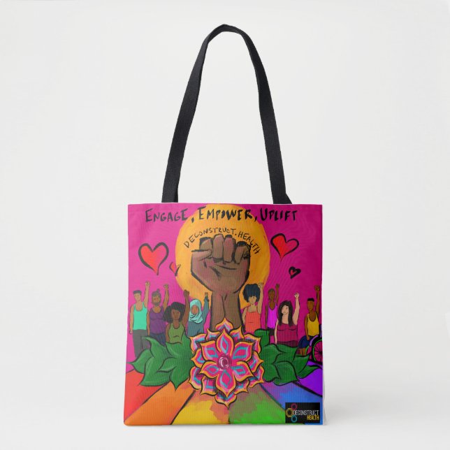 Engage, Empower, Uplift Tote Bag (Front)