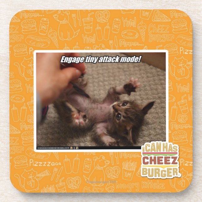 Engage tiny attack mode! coaster (Front)