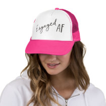 Engaged AF Charcoal Logo Unisex  Trucker Hat