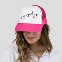 Engaged AF Charcoal Logo Unisex  Trucker Hat