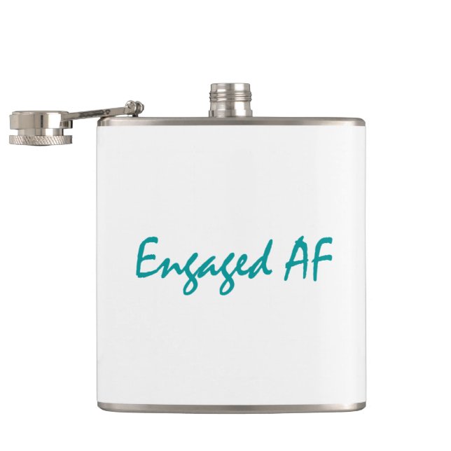 Engaged AF Hip Flask (Opened)