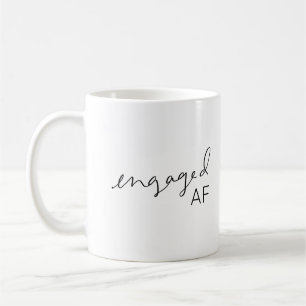 Engaged AF Script Engagement Mug