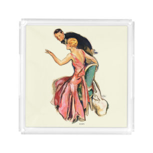 Engaged Couple Acrylic Tray