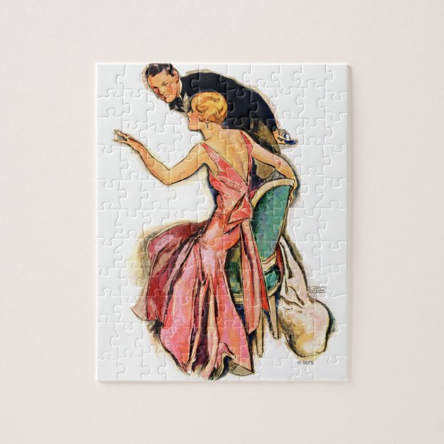 Engaged Couple Jigsaw Puzzle (Vertical)