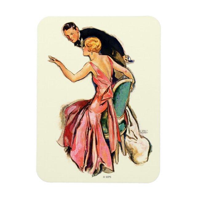 Engaged Couple Magnet (Vertical)
