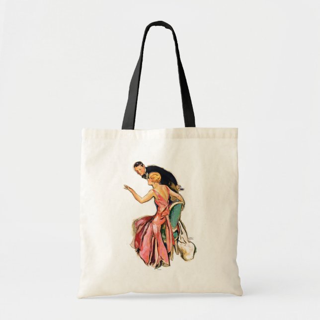 Engaged Couple Tote Bag (Front)