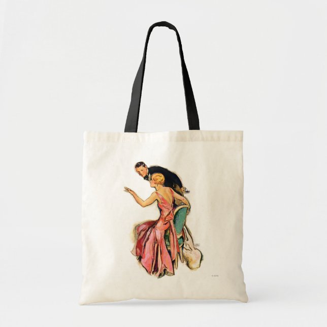 Engaged Couple Tote Bag (Front)