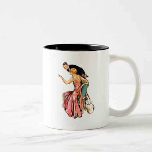 Engaged Couple Two_Tone Coffee Mug