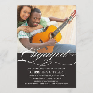 ENGAGED! ENGAGEMENT PARTY INVITATION