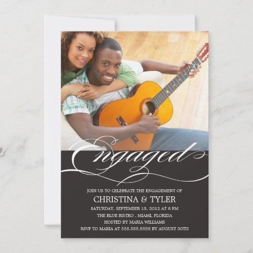 ENGAGED! | ENGAGEMENT PARTY INVITATION