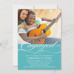 ENGAGED! ENGAGEMENT PARTY INVITATION