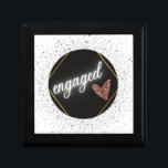 Engaged Glam Gift Box<br><div class="desc">Engaged glamor design. Elegant and modern!</div>