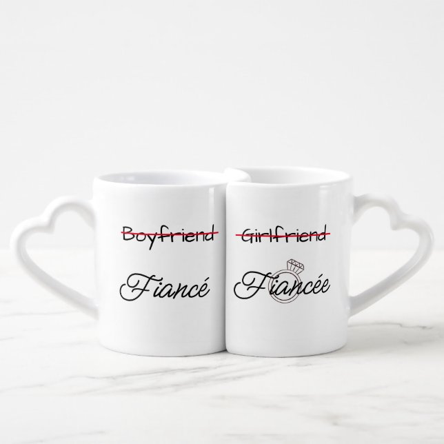 "Engaged" Nesting Mugs (Front Nesting)