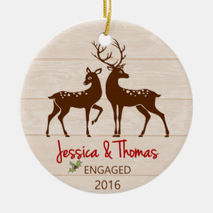 Engaged Personalised ornament