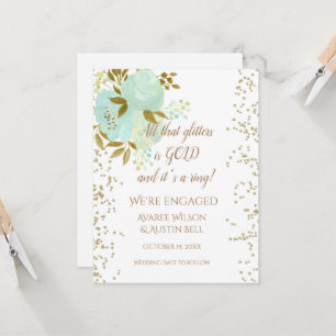 Engagement All that glitters is gold Card