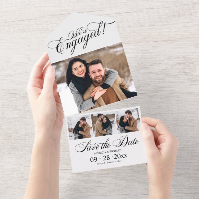 Engagement Announcement And Save The Date (Tearaway)