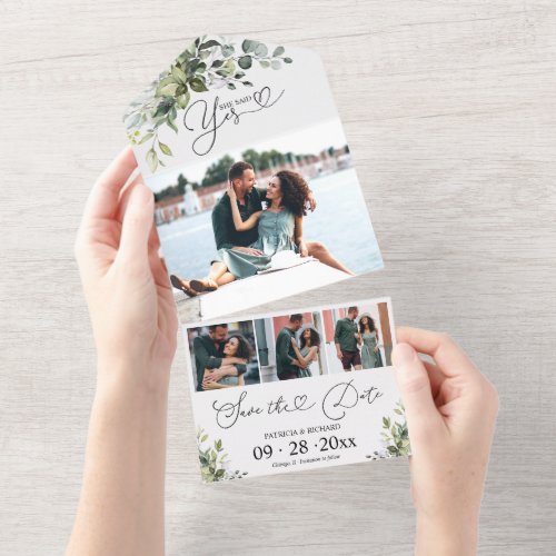 Engagement Announcement And Save The Date
