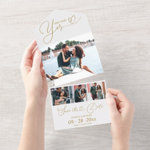 Engagement Announcement And Save The Date