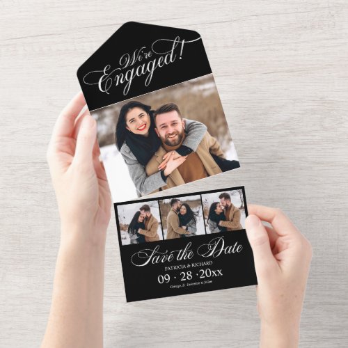 Engagement Announcement And Save The Date