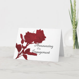 Engagement Announcement Card Template