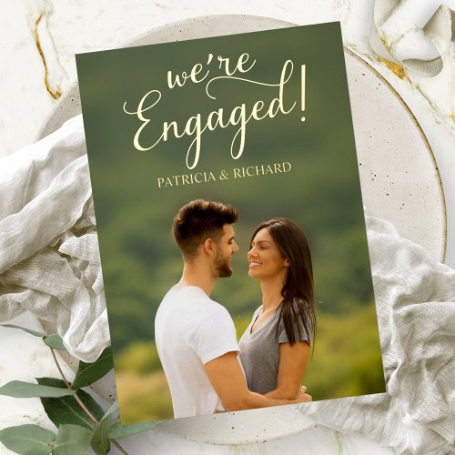Engagement Announcement Foil Invitation