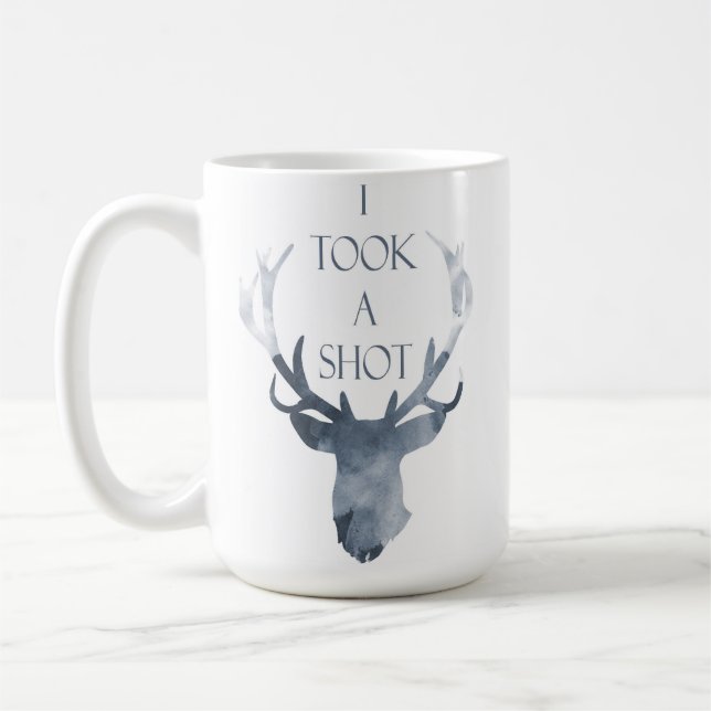 Engagement Announcement Mug, Deer Mug, Coffee Mug (Left)