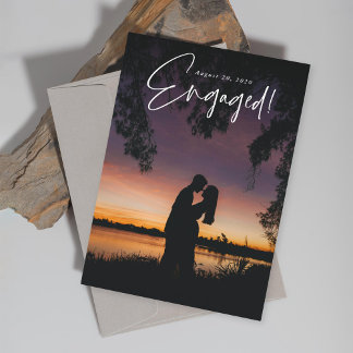 engagement announcement photo card