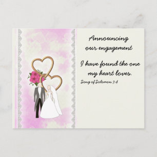 Engagement Announcement with Bible Verse